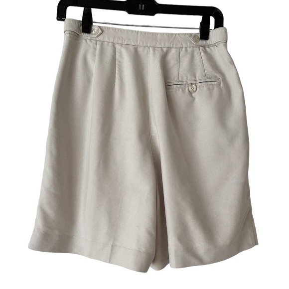 Liz Golf Khaki High Rise Pleated Tencel Lyocell Shorts Women’s Size 6 - Picture 2 of 7